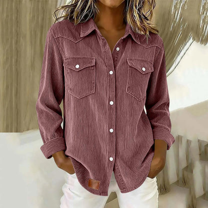Sylvera | Relaxed Corduroy Pocket Shirt