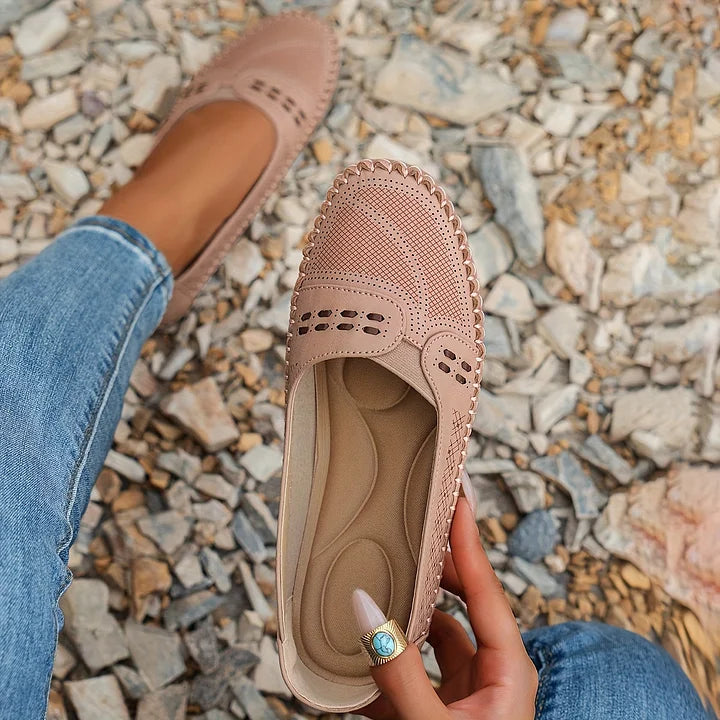 Tessira | Casual Perforated Moccasin Flats