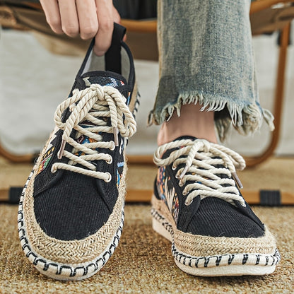 Yardley | Woven Detail Casual Sneakers