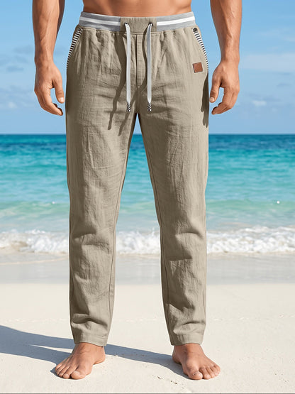 Kaelan | Relaxed Linen Blend Trousers