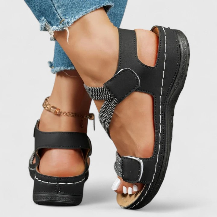Velina | Cushioned Open Toe Sandals