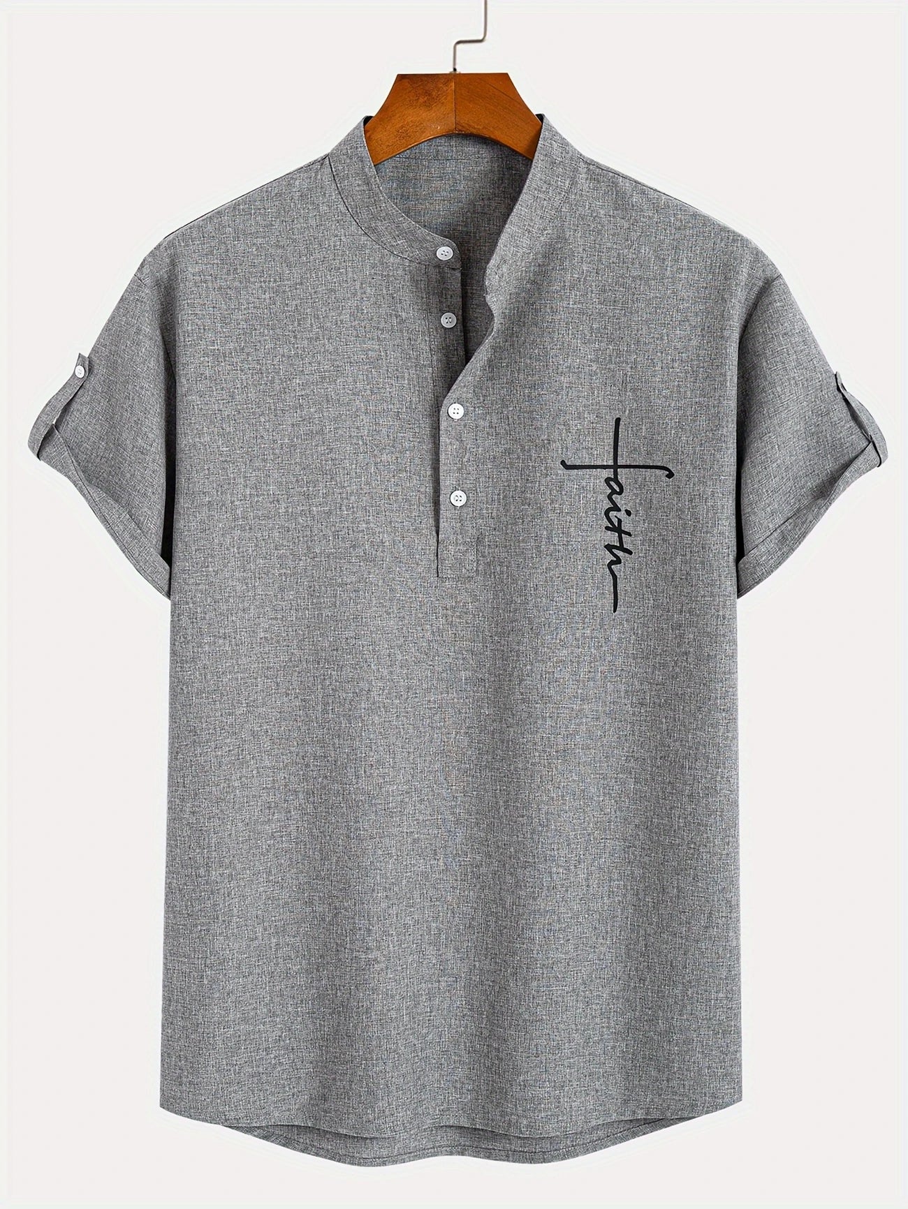 Tavrion | Henley Collar Casual Summer Shirt