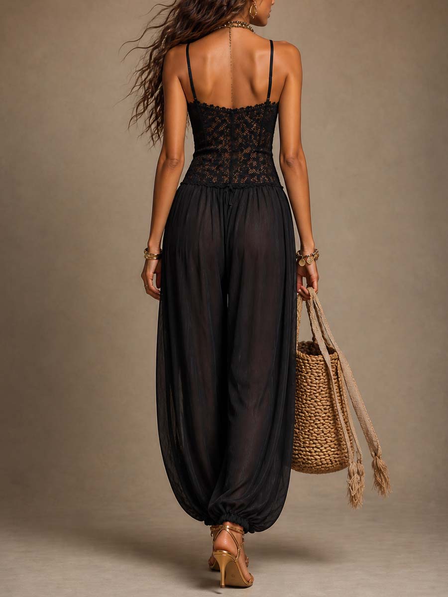 Eulalia | Vintage Inspired Lace Jumpsuit