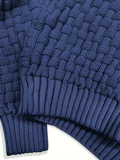 Stellan | Woven Knit Shawl Collar Sweater
