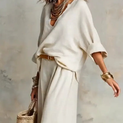 Orelissa | Bohemian Linen Two Piece Set