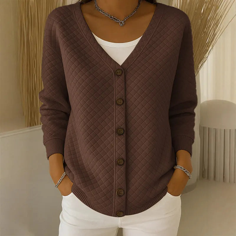 Roselisse | Soft Quilted Knit Cardigan