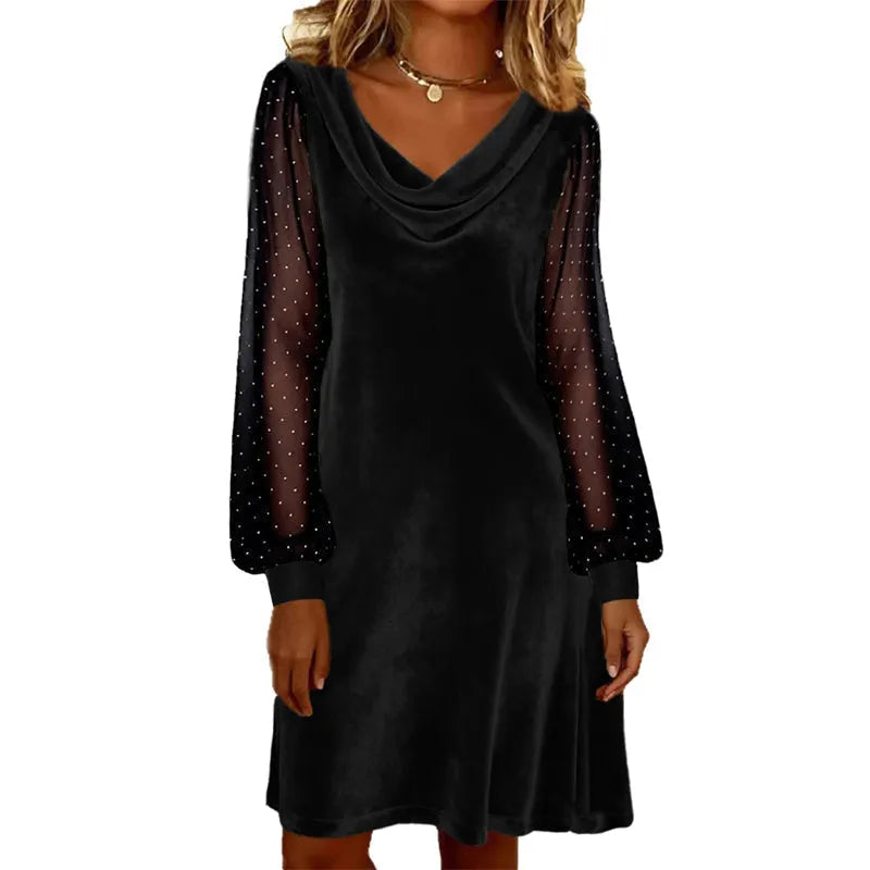 Valestra | Luxe Velvet Mini Dress
