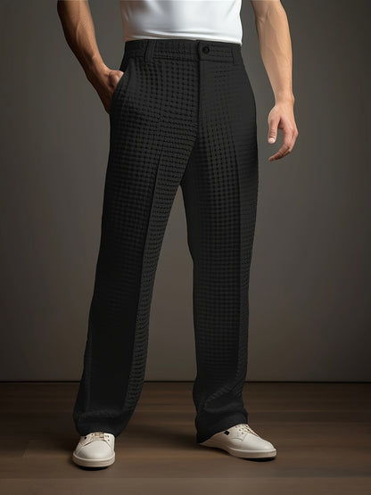 Kensington | Refined Jacquard Casual Trousers