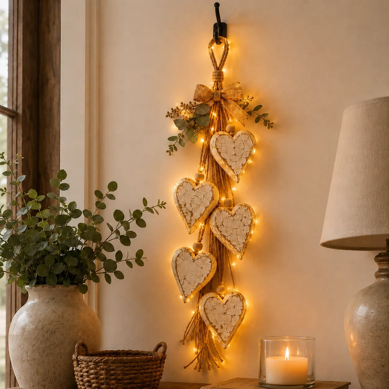 Zarelia | Decorative Hanging Heart Lights
