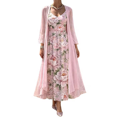 Celianne | Layered Floral Maxi Set
