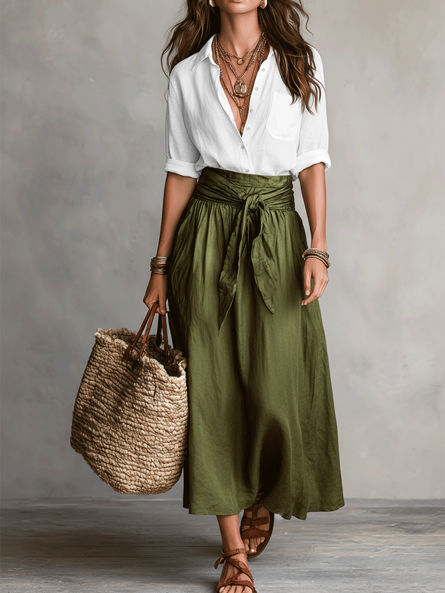 Sorella | Relaxed Fit Two Piece Skirt Set