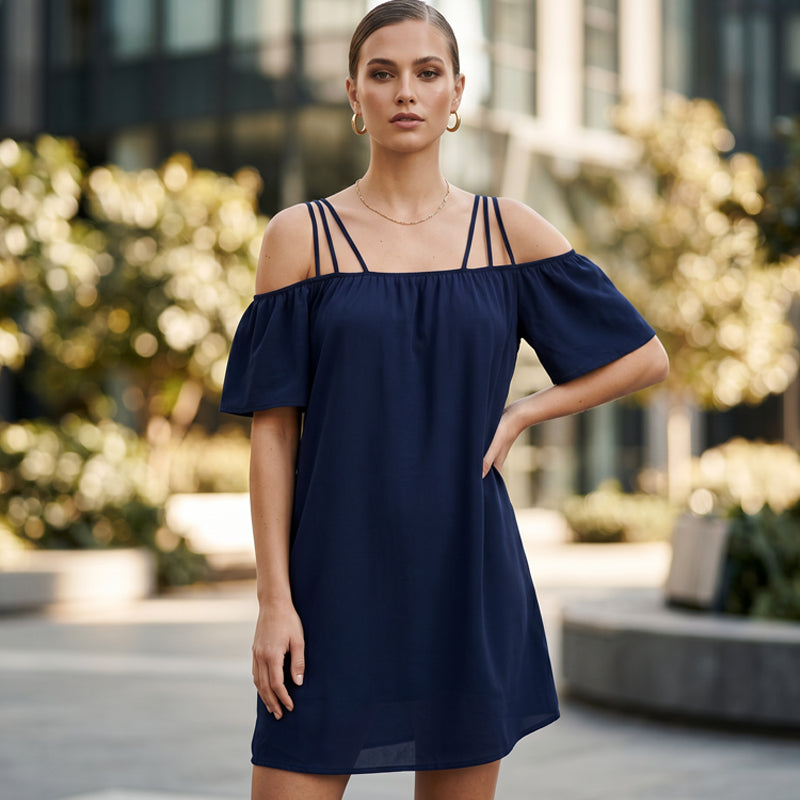 Karessa | Flowy Off Shoulder Summer Dress