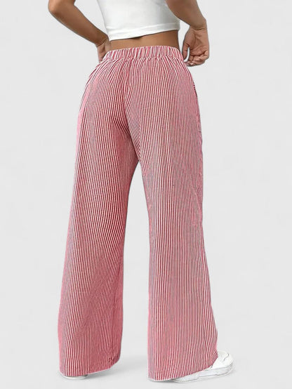 Briony | Drawstring Pocket Palazzo Trousers