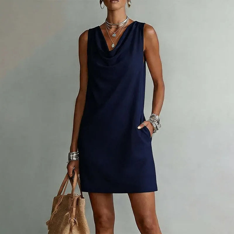 Rowena | Elegant Pocket Mini Dress