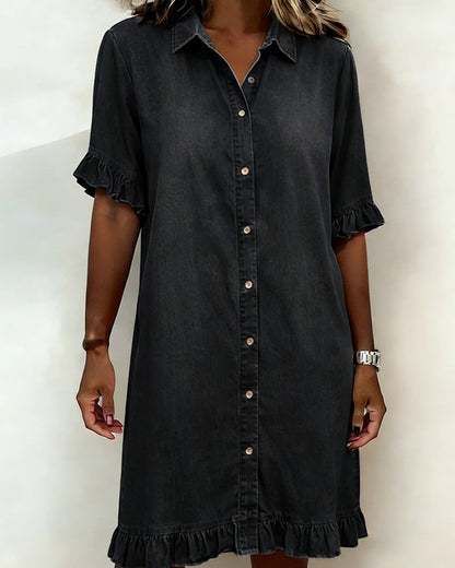 Mirevanna | Button Front Casual Midi Dress