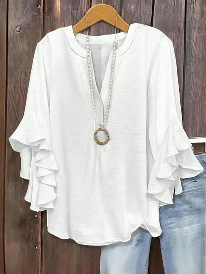Fionelle | Flowing Bell Sleeve Blouse