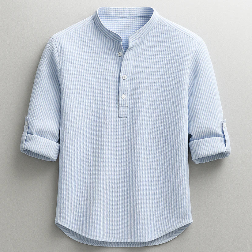 Langford | Casual Button Neck Shirt