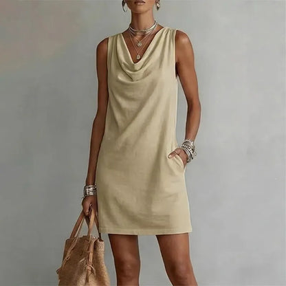 Rowena | Elegant Pocket Mini Dress