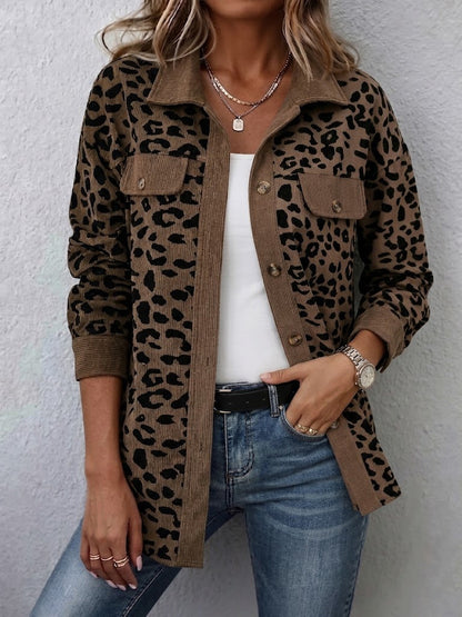 Ursalyn | Leopard Knit Cardigan