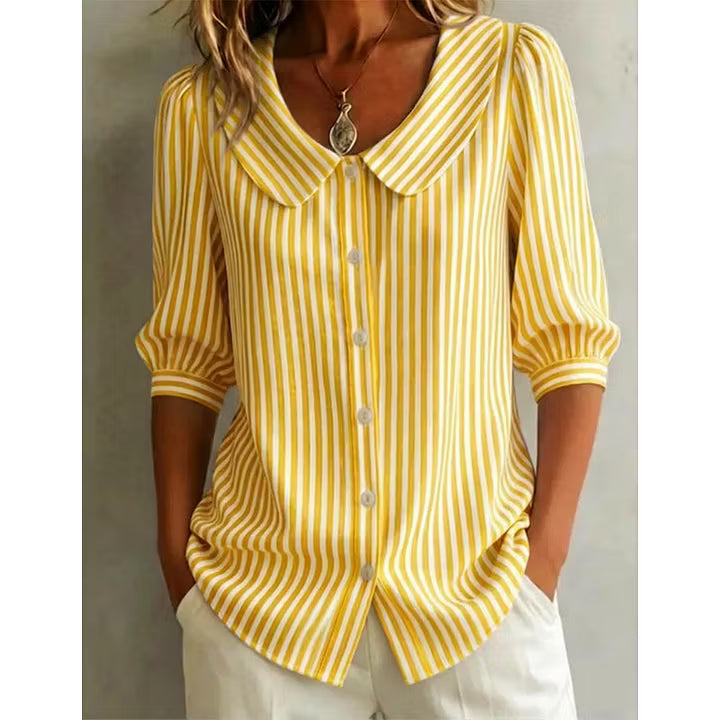 Aveline | Vintage Collar Casual Blouse