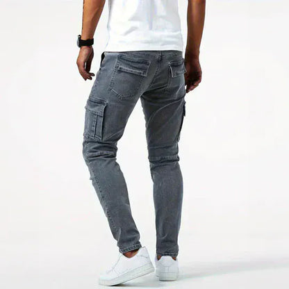 Darius | Slim Fit Utility Cargo Jeans
