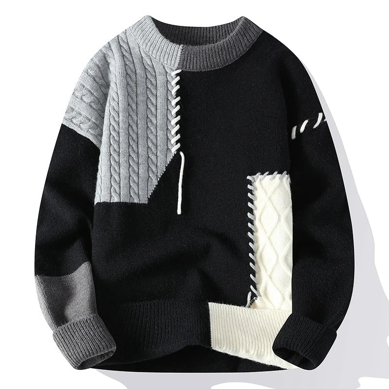 Orvellan | Contrast Stitch Knit Sweater