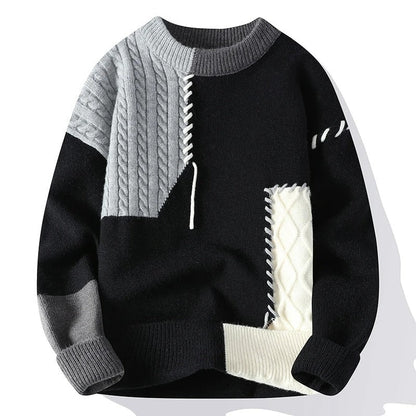 Orvellan | Contrast Stitch Knit Sweater
