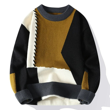 Orvellan | Contrast Stitch Knit Sweater
