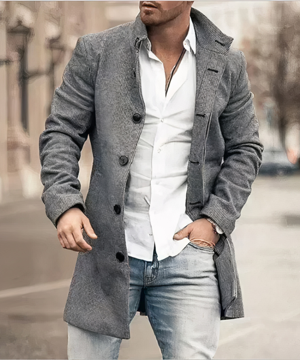 Finnegan | Tailored Wool Blend Coat