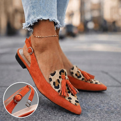 Elaria | Contrast Panel Slingback Heels