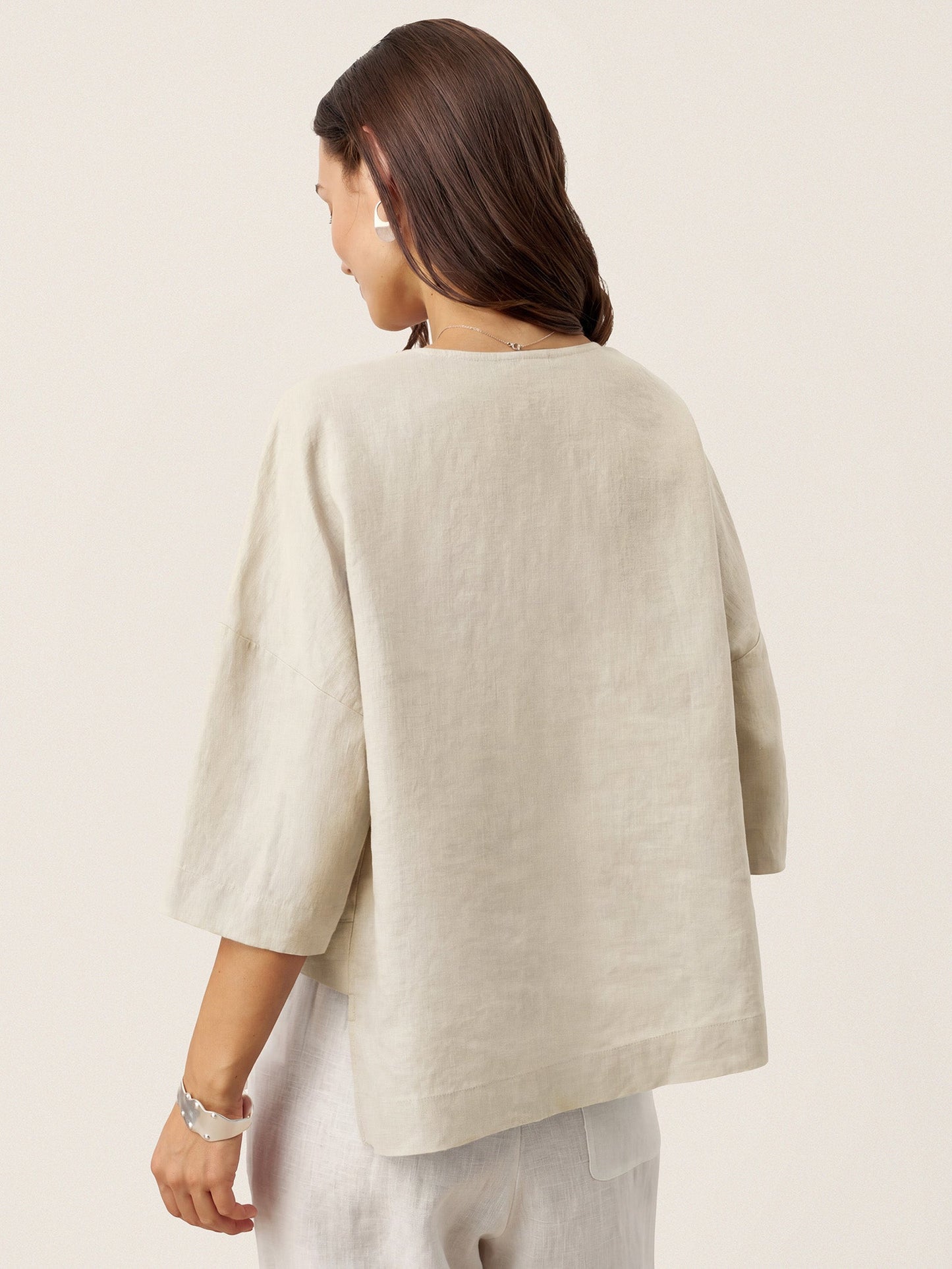 Rhoswen | Relaxed Layered Linen Top