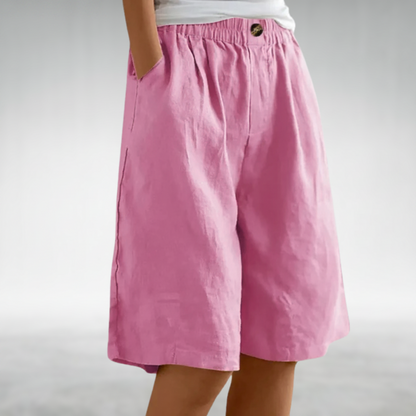 Juniper | Elastic Waist Wide Leg Shorts