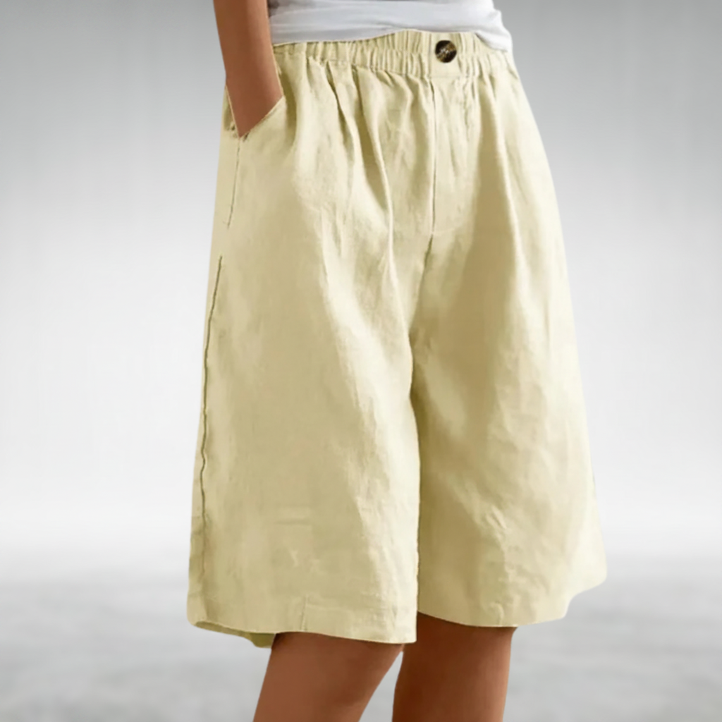 Juniper | Elastic Waist Wide Leg Shorts