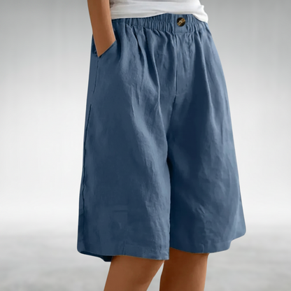 Juniper | Elastic Waist Wide Leg Shorts