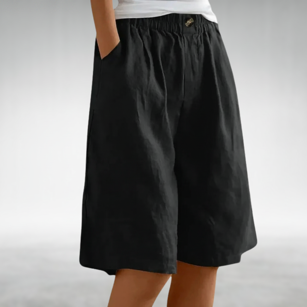 Juniper | Elastic Waist Wide Leg Shorts