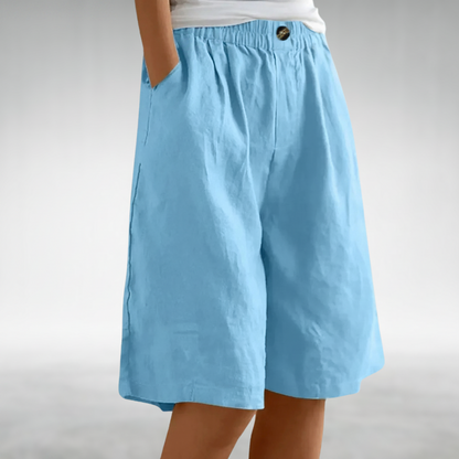 Juniper | Elastic Waist Wide Leg Shorts