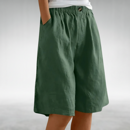 Juniper | Elastic Waist Wide Leg Shorts