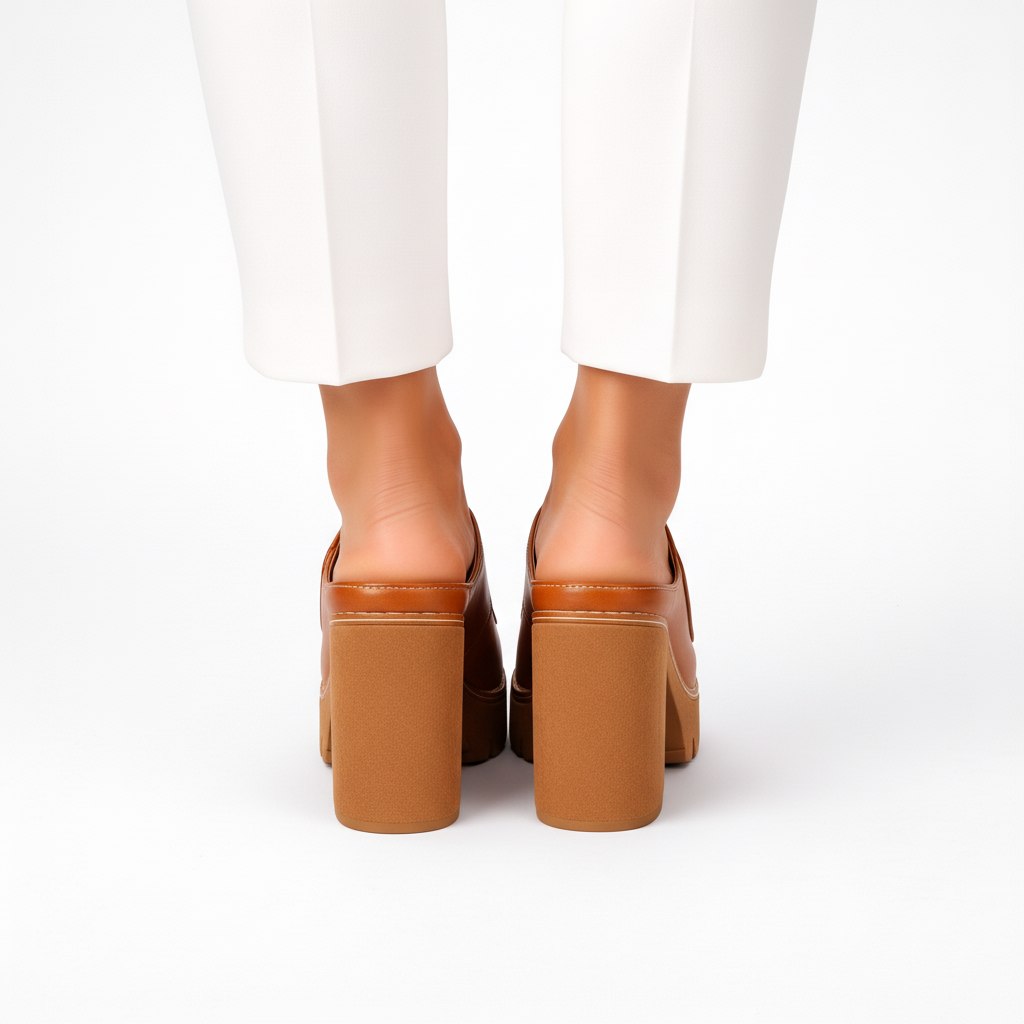 Elarose | Open Front Block Heel Sandals