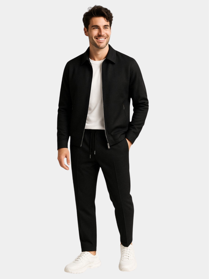 Aldren | Textured Zip Up Two Piece Set