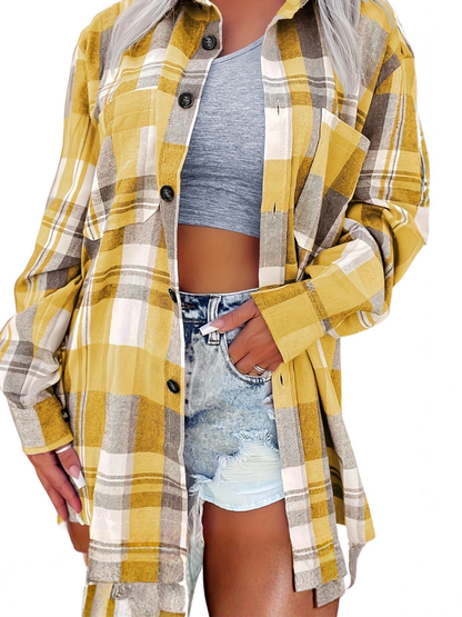 Greylise | Casual Button Front Checked Shirt