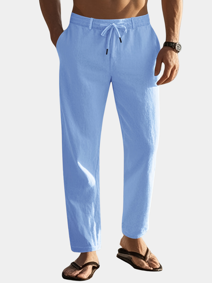 Thorne | Lightweight Straight Leg Linen Pants