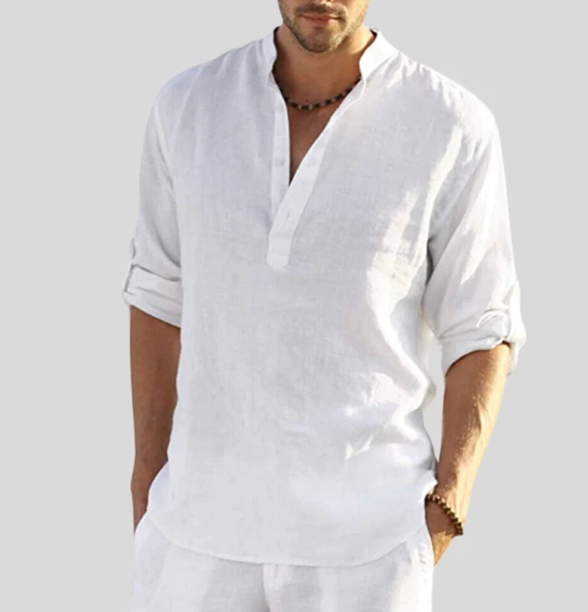 Neville | Breathable Roll Sleeve Summer Shirt