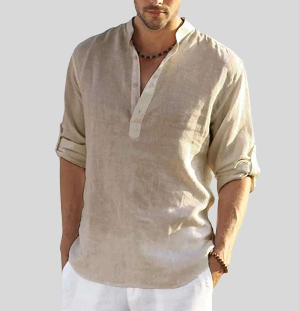 Neville | Breathable Roll Sleeve Summer Shirt