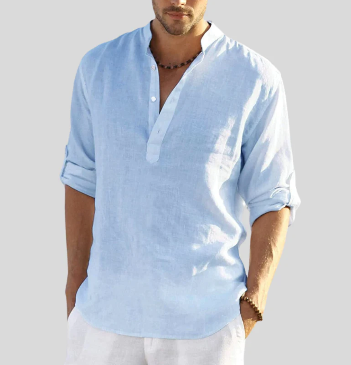 Neville | Breathable Roll Sleeve Summer Shirt