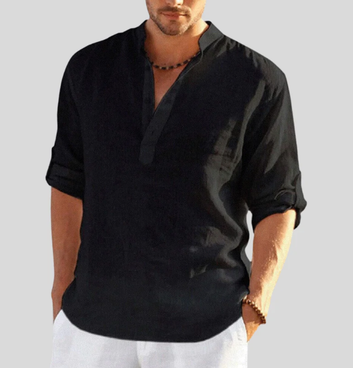 Neville | Breathable Roll Sleeve Summer Shirt