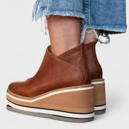 Everild | Classic Platform Wedge Boots