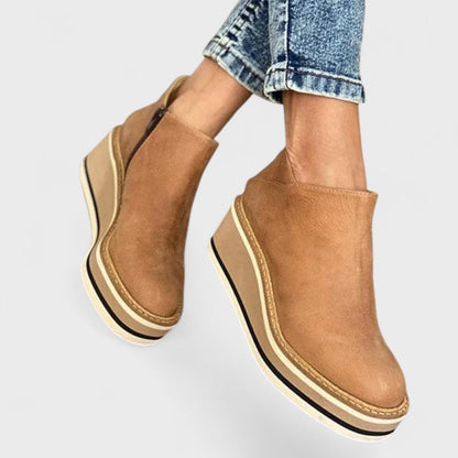 Everild | Classic Platform Wedge Boots