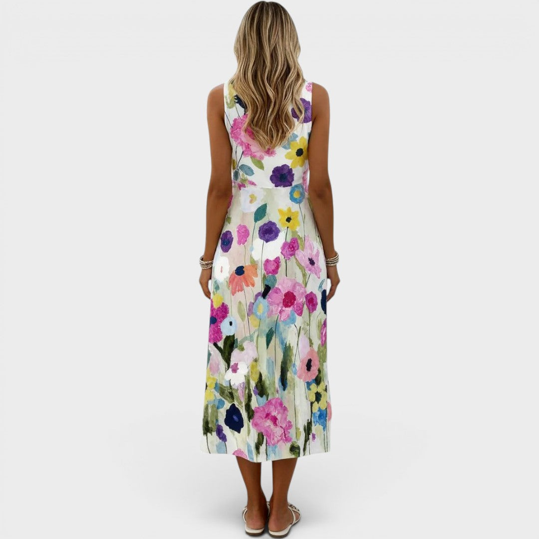Zyvessa | Printed Garden Party Midi Dress