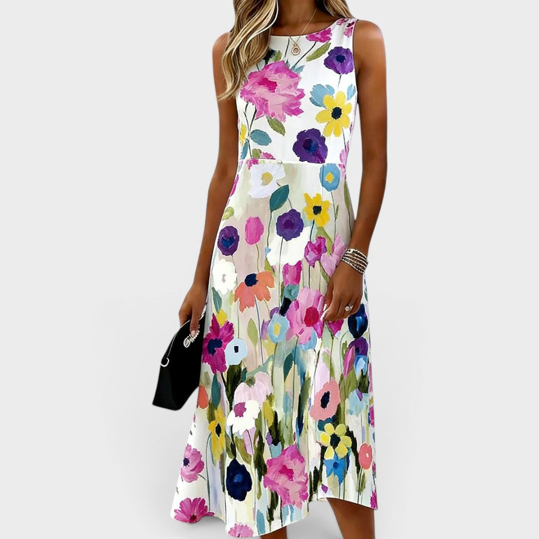 Zyvessa | Printed Garden Party Midi Dress