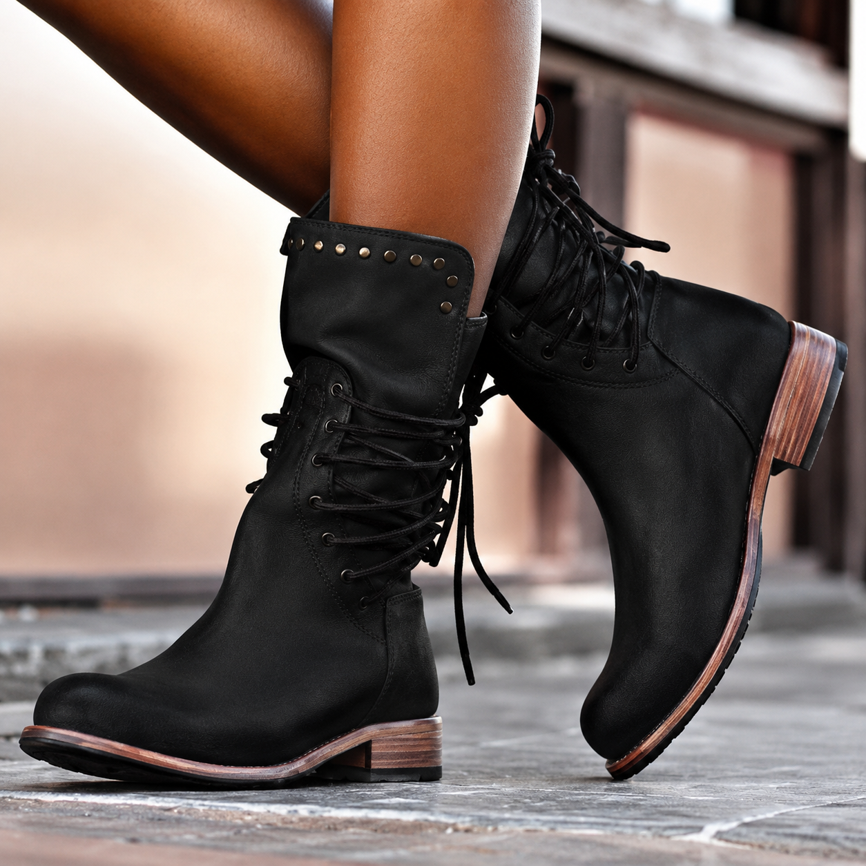 Sorelle | Classic Lace Up Combat Boots